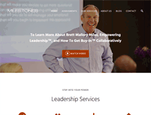 Tablet Screenshot of milestonesinc.com